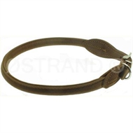 Halsb�nd Nubukl�der rundsyet 55 cm Brun